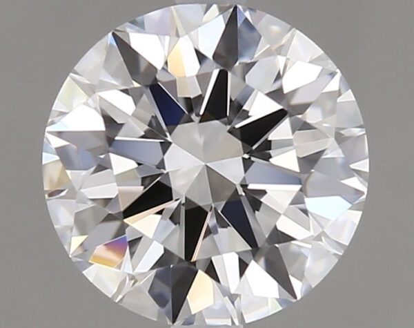 0.9 Carat, Natural White, Round Diamond ~ D Colour, VVS2 Clarity