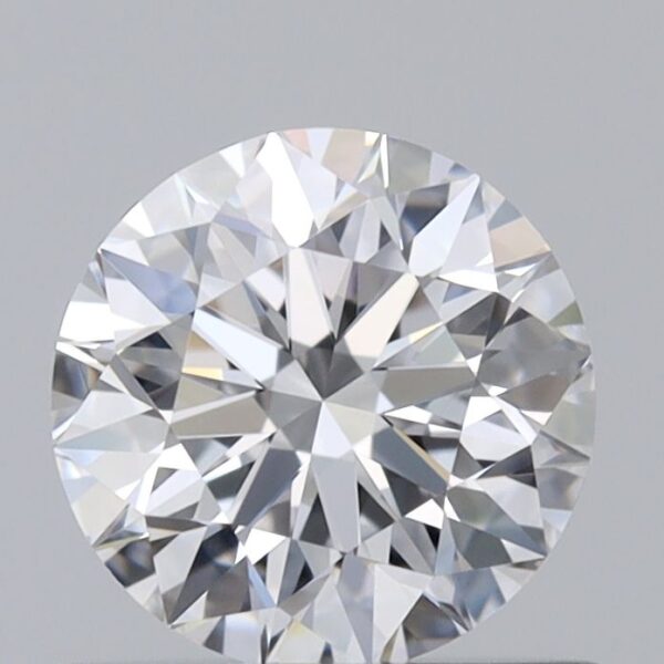 0.57 Carat, Natural White, Round Diamond ~ D Colour, VVS1 Clarity