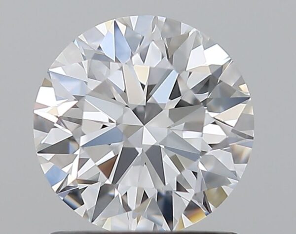 1.2 Carat, Natural White, Round Diamond ~ D Colour, VVS1 Clarity