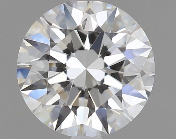 1.07 Carat, Natural White, Round Diamond ~ F Colour, VVS2 Clarity