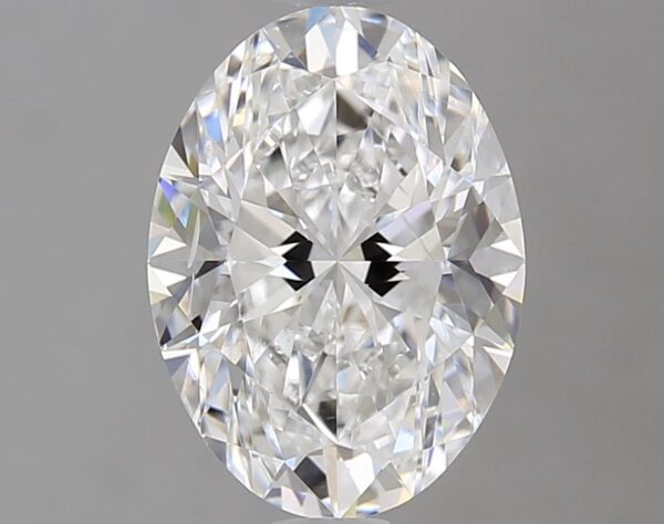 1.5 Carat, Natural White, Oval Diamond ~ F Colour, SI1 Clarity