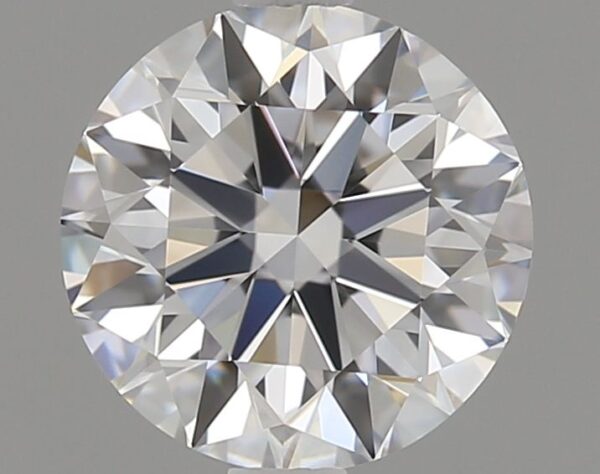 0.9 Carat, Natural White, Round Diamond ~ D Colour, VVS1 Clarity