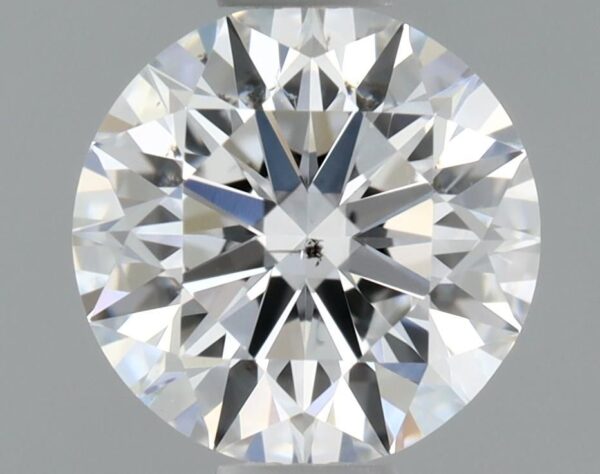 0.54 Carat, Natural White, Round Diamond ~ D Colour, SI1 Clarity