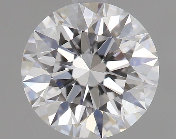 0.63 Carat, Natural White, Round Diamond ~ D Colour, VS2 Clarity