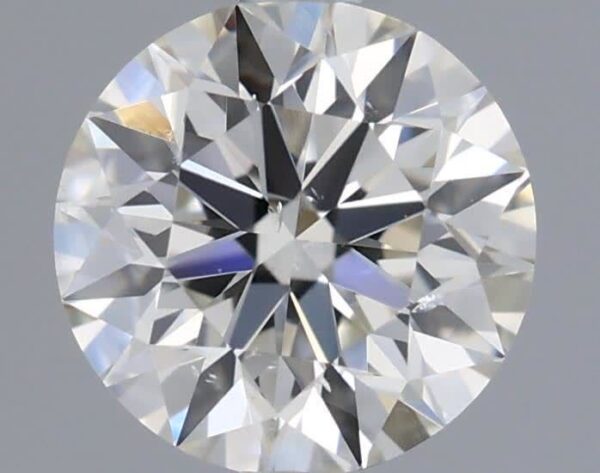 0.5 Carat, Natural White, Round Diamond ~ J Colour, SI1 Clarity