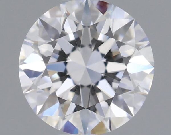 0.6 Carat, Natural White, Round Diamond ~ D Colour, VVS2 Clarity