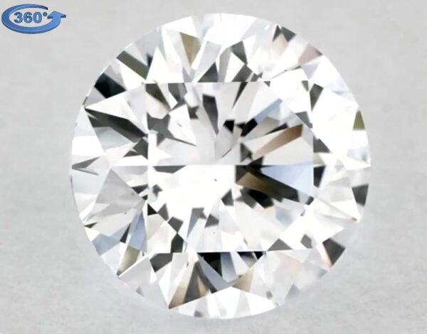 2.01 Carat, Natural White, Round Diamond ~ H Colour, VS1 Clarity