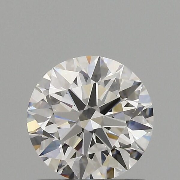 0.9 Carat, Natural White, Round Diamond ~ D Colour, VVS2 Clarity