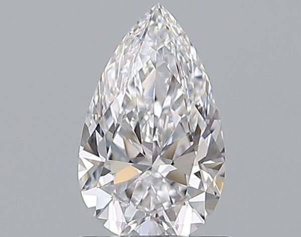 1.01 Carat, Natural White, Pear Diamond ~ D Colour, VVS2 Clarity