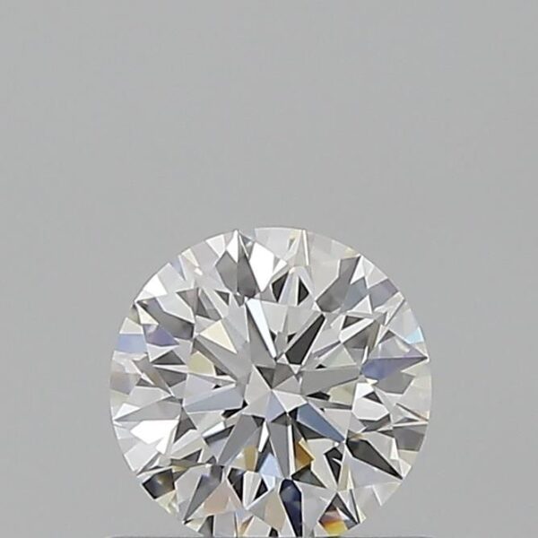 0.53 Carat, Natural White, Round Diamond ~ E Colour, VVS1 Clarity