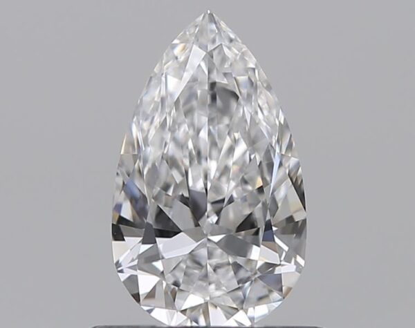 0.5 Carat, Natural White, Pear Diamond ~ D Colour, VVS2 Clarity