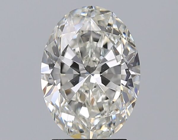 2.6 Carat, Natural White, Oval Diamond ~ H Colour, SI1 Clarity