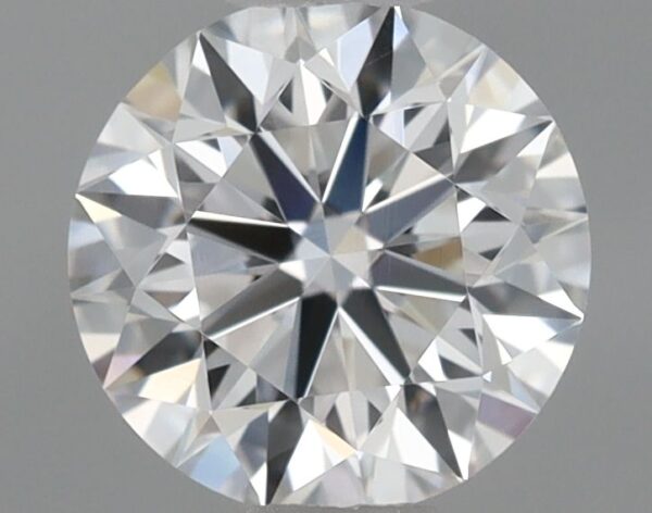 0.61 Carat, Natural White, Round Diamond ~ E Colour, VVS1 Clarity