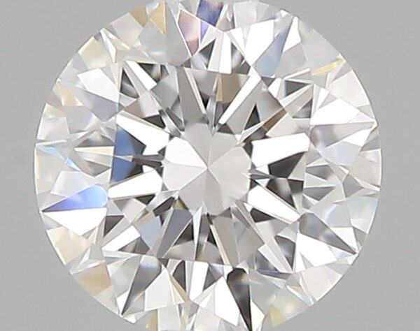 0.5 Carat, Natural White, Round Diamond ~ E Colour, VVS2 Clarity