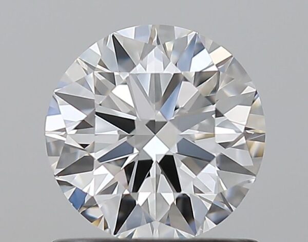 0.9 Carat, Natural White, Round Diamond ~ E Colour, VVS2 Clarity