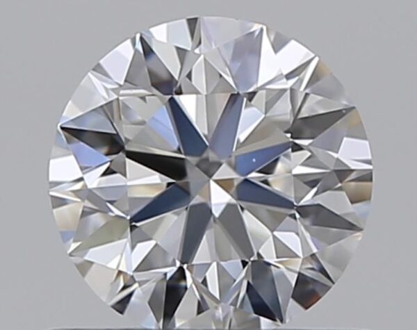 0.53 Carat, Natural White, Round Diamond ~ D Colour, VVS1 Clarity