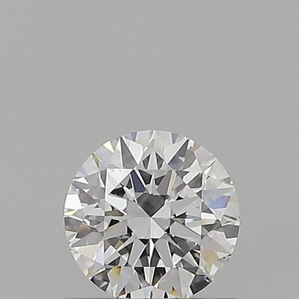 0.52 Carat, Natural White, Round Diamond ~ D Colour, VVS1 Clarity