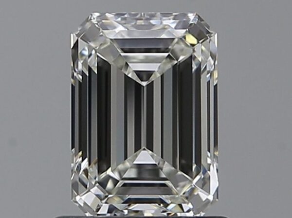 0.92 Carat, Natural White, Emerald Diamond ~ H Colour, VVS1 Clarity