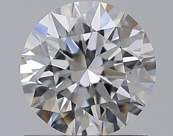 0.88 Carat, Natural White, Round Diamond ~ E Colour, VVS1 Clarity