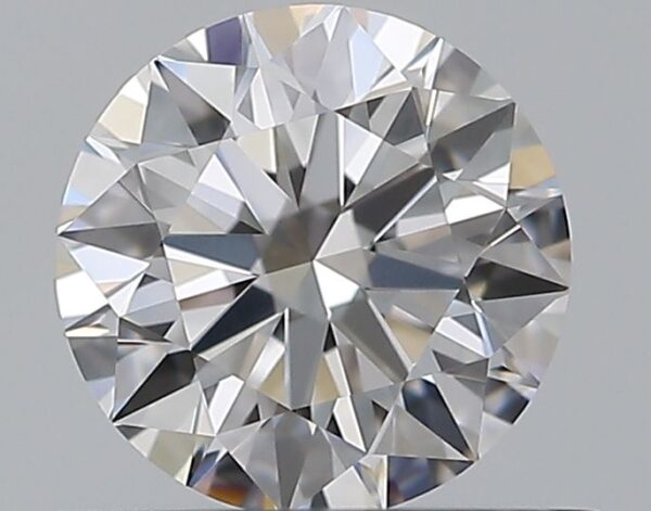 0.57 Carat, Natural White, Round Diamond ~ D Colour, VVS2 Clarity