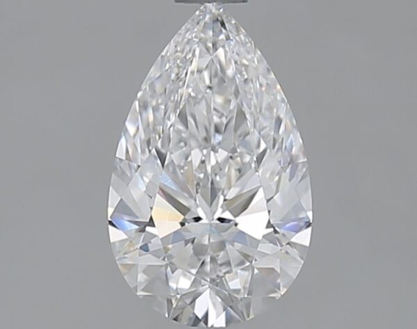 1.13 Carat, Natural White, Pear Diamond ~ D Colour, VVS2 Clarity