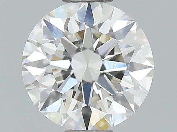 0.6 Carat, Natural White, Round Diamond ~ J Colour, VVS2 Clarity