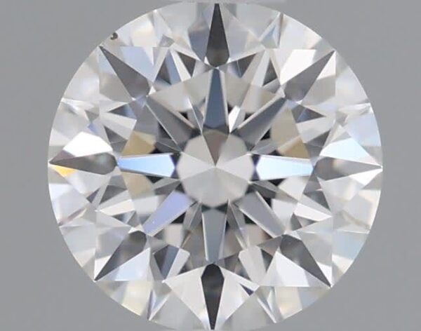 0.57 Carat, Natural White, Round Diamond ~ F Colour, VS1 Clarity