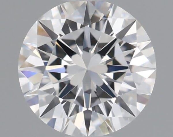 0.57 Carat, Natural White, Round Diamond ~ E Colour, VS1 Clarity