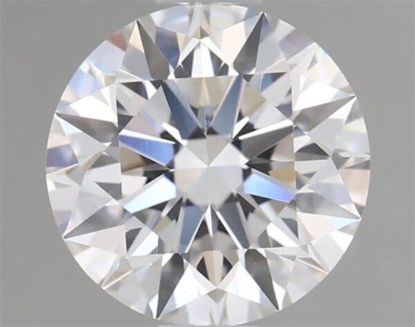 0.62 Carat, Natural White, Round Diamond ~ D Colour, VVS2 Clarity