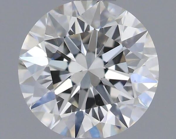 0.58 Carat, Natural White, Round Diamond ~ J Colour, VS2 Clarity