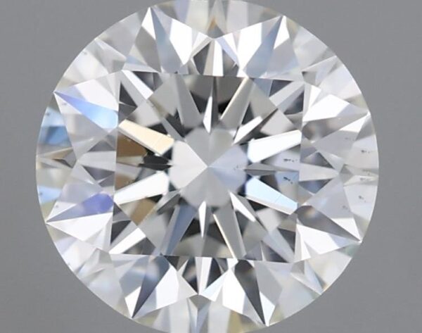 0.74 Carat, Natural White, Round Diamond ~ H Colour, VS2 Clarity