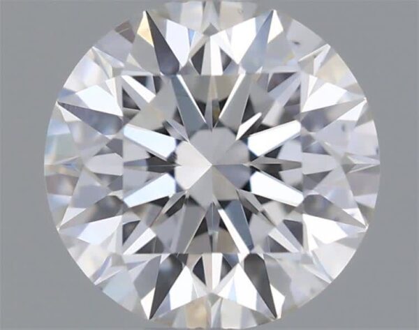 0.53 Carat, Natural White, Round Diamond ~ F Colour, VS2 Clarity