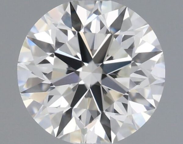 0.6 Carat, Natural White, Round Diamond ~ J Colour, VVS2 Clarity