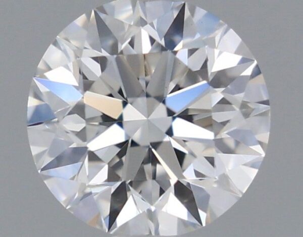 0.52 Carat, Natural White, Round Diamond ~ E Colour, VS2 Clarity