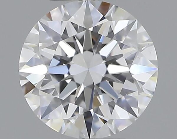 0.57 Carat, Natural White, Round Diamond ~ D Colour, VS2 Clarity