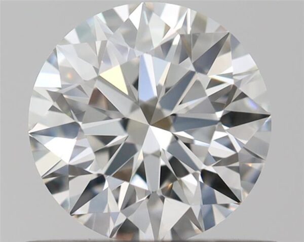 0.53 Carat, Natural White, Round Diamond ~ H Colour, VVS1 Clarity