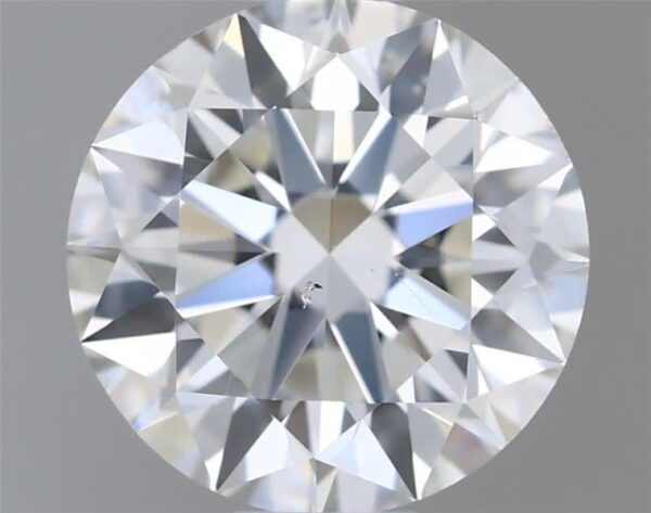 0.71 Carat, Natural White, Round Diamond ~ H Colour, SI1 Clarity