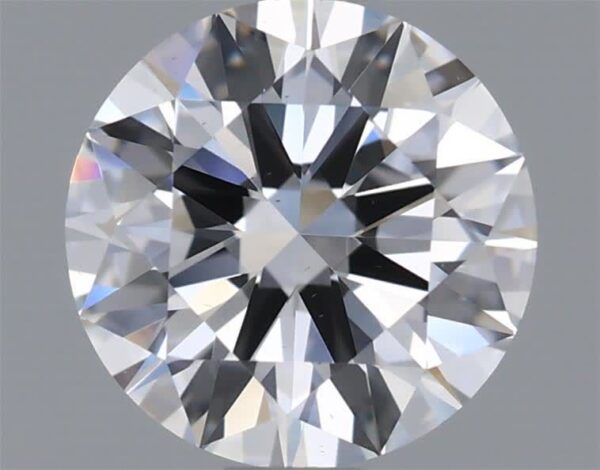 1.04 Carat, Natural White, Round Diamond ~ D Colour, VS2 Clarity