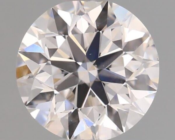 0.7 Carat, Natural White, Round Diamond ~ D Colour, SI1 Clarity