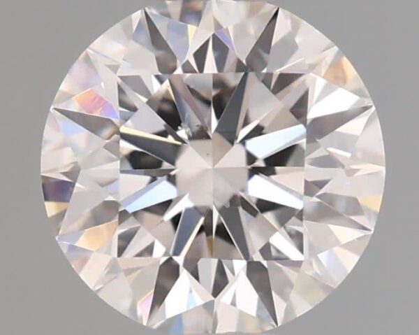 0.66 Carat, Natural White, Round Diamond ~ E Colour, SI1 Clarity