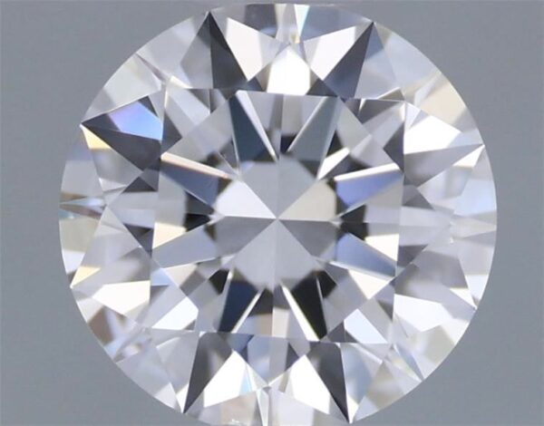 0.5 Carat, Natural White, Round Diamond ~ D Colour, VVS2 Clarity