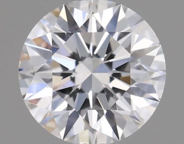 0.53 Carat, Natural White, Round Diamond ~ D Colour, VS1 Clarity