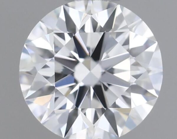 0.53 Carat, Natural White, Round Diamond ~ E Colour, VVS1 Clarity