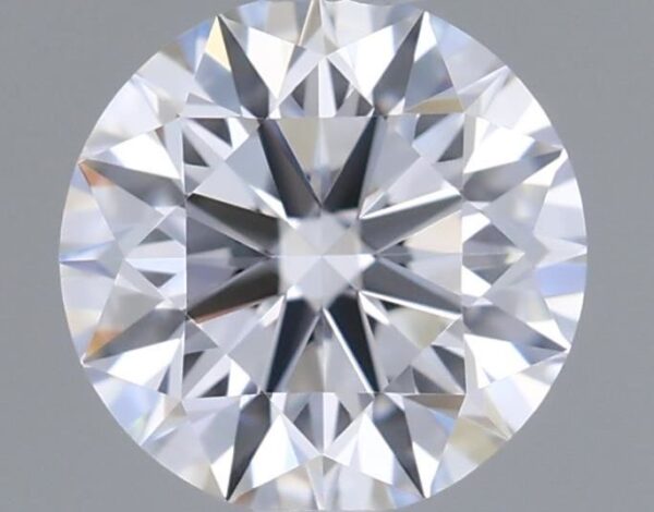 0.53 Carat, Natural White, Round Diamond ~ E Colour, VVS1 Clarity