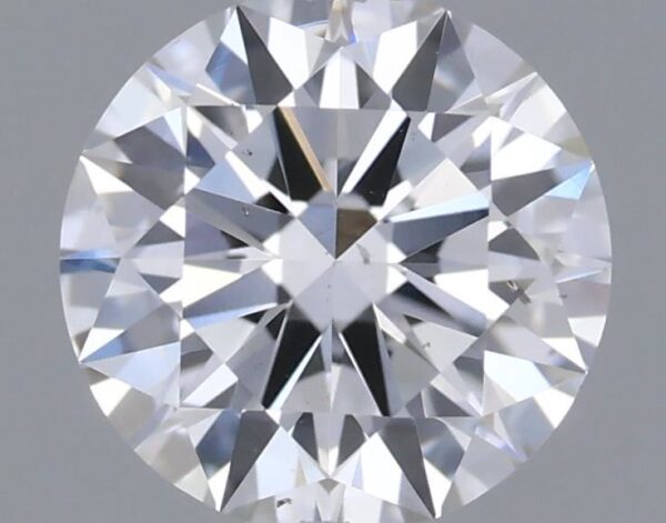 0.54 Carat, Natural White, Round Diamond ~ D Colour, SI1 Clarity