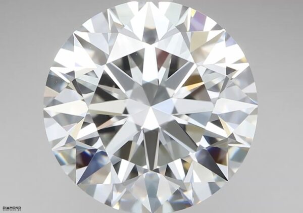 2.34 Carat, Natural White, Round Diamond ~ E Colour, IF Clarity