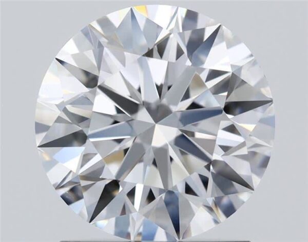 1.53 Carat, Natural White, Round Diamond ~ D Colour, VS1 Clarity