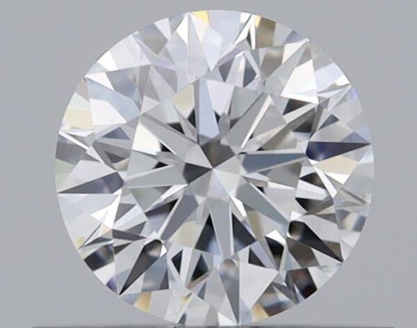 0.51 Carat, Natural White, Round Diamond ~ D Colour, VVS1 Clarity