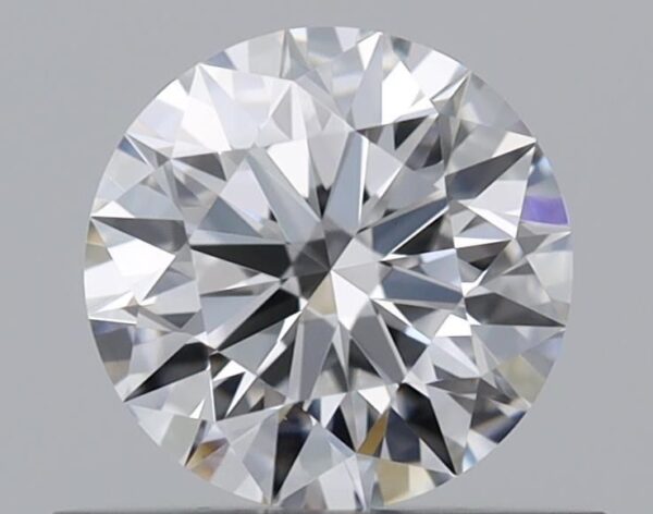 0.51 Carat, Natural White, Round Diamond ~ D Colour, VS1 Clarity