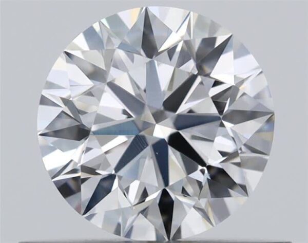 0.5 Carat, Natural White, Round Diamond ~ E Colour, VVS1 Clarity